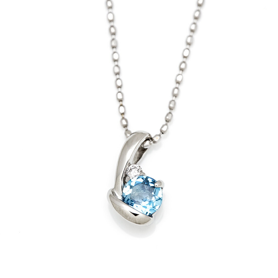 umu -アム- FINE JEWELRY STUIDIOサンタマリアアクアマリン ダイヤモンド ペンダントトップ 「chiarita」pn0110_m.jpg