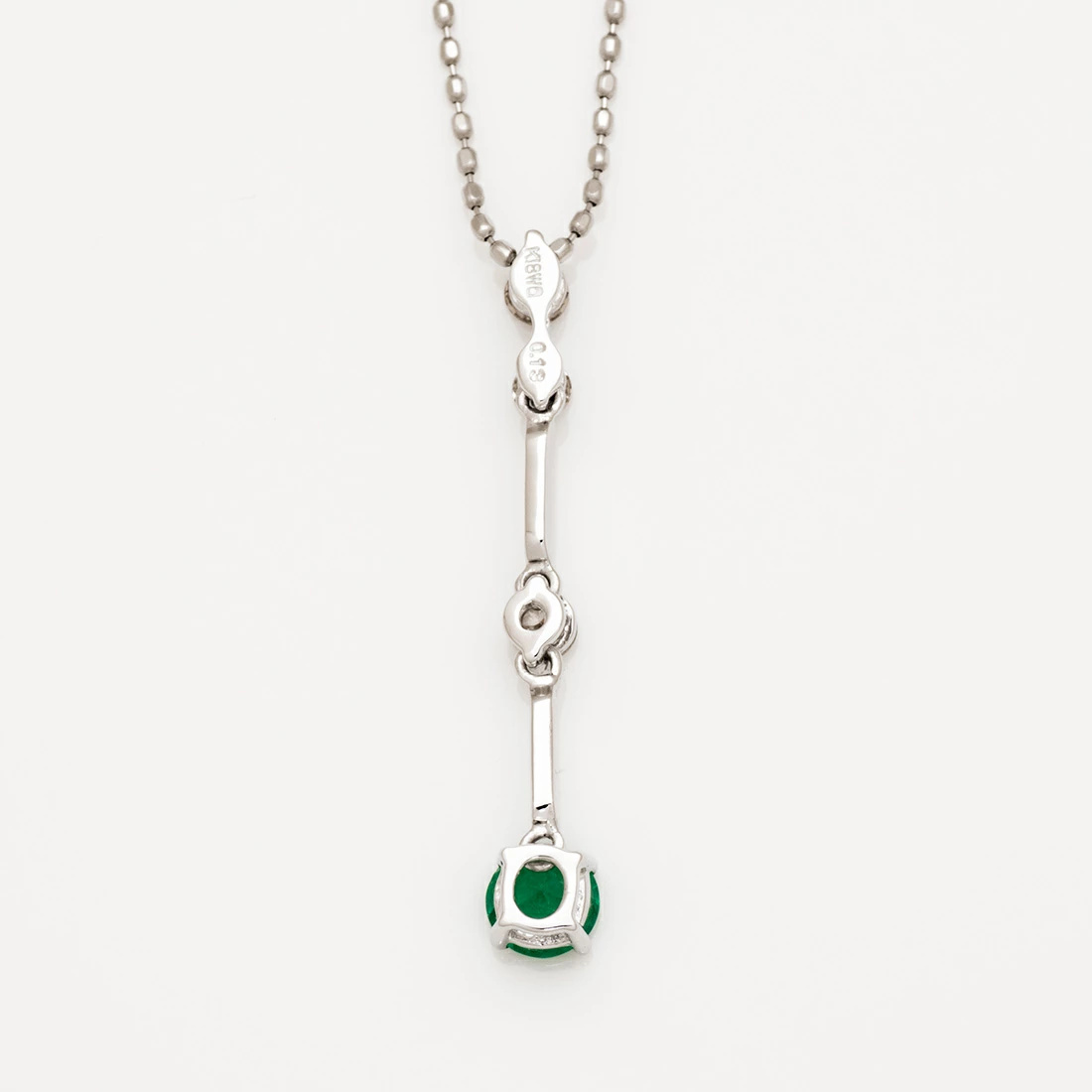 umu -アム- FINE JEWELRY STUIDIOエメラルド ダイヤモンド Iライン ペンダントトップpn0119_u.jpg