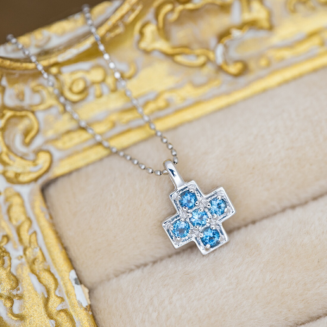 umu -アム- FINE JEWELRY STUIDIOサンタマリアアクアマリン クロスモチーフ ペンダントトップpn0121_kanban2.jpg