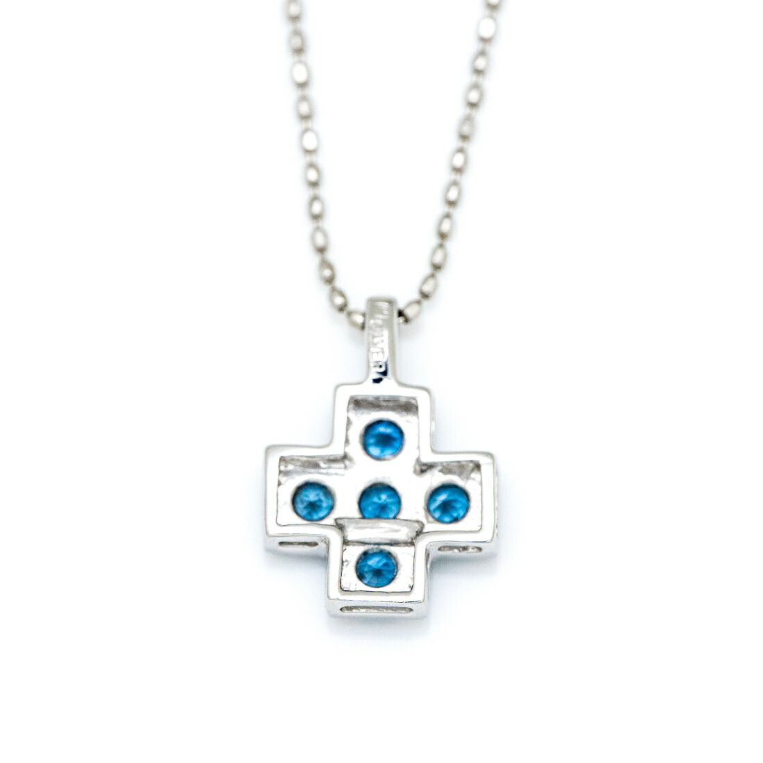 umu -アム- FINE JEWELRY STUIDIOサンタマリアアクアマリン クロスモチーフ ペンダントトップpn0121_u.jpg