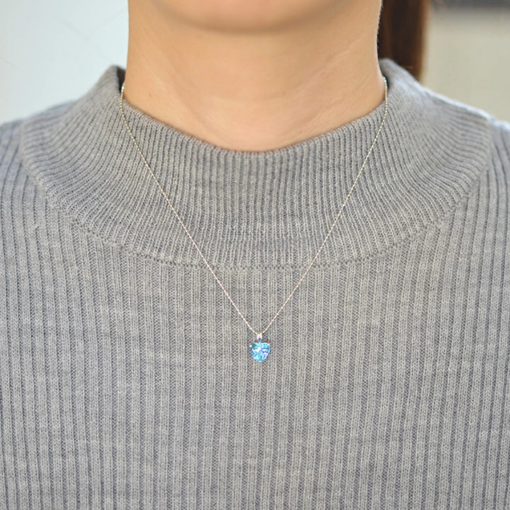 umu -アム- FINE JEWELRY STUIDIOK18 ブルートパーズ ハート ペンダントpn0124_i2.jpg