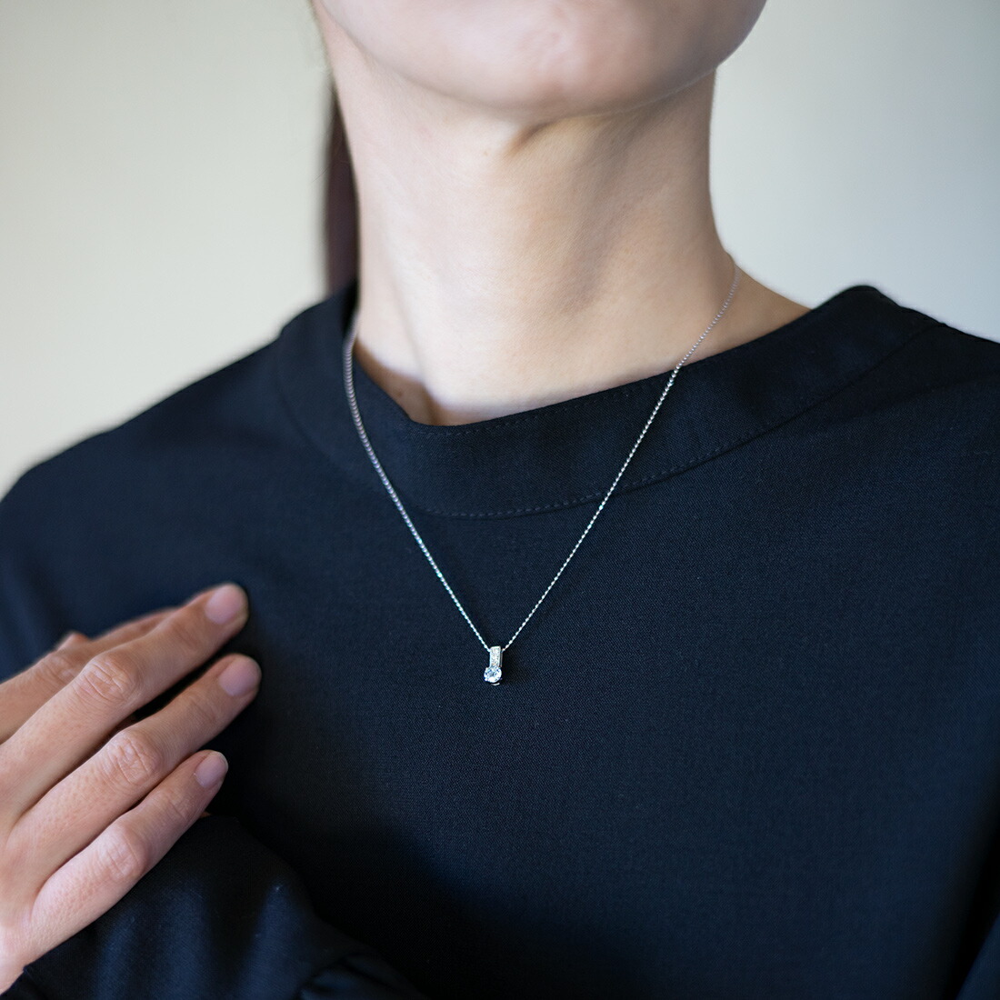 umu -アム- FINE JEWELRY STUIDIOアクアマリン ダイヤモンド ペンダントトップ 「fiorito」pn0125_i3.jpg