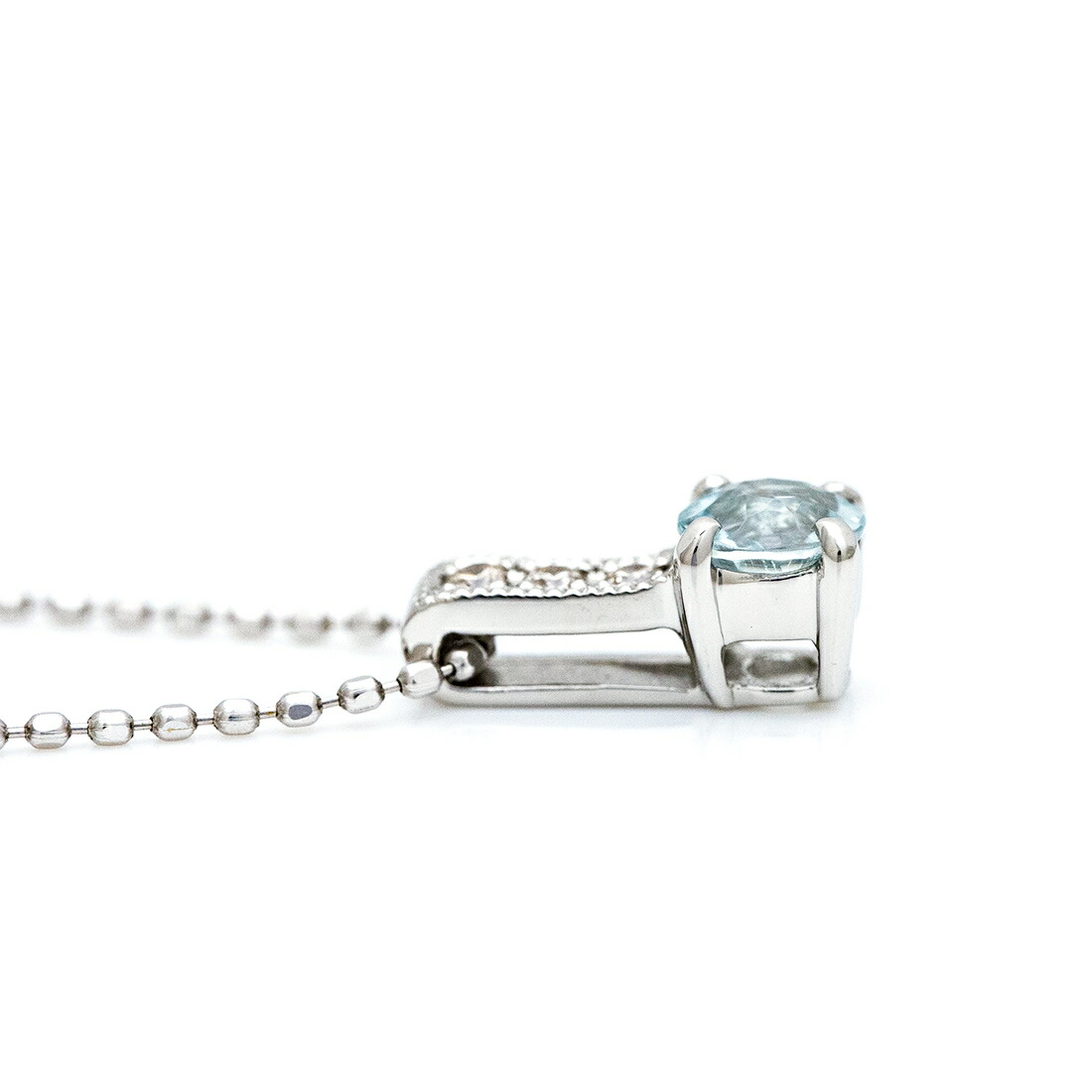 umu -アム- FINE JEWELRY STUIDIOアクアマリン ダイヤモンド ペンダントトップ 「fiorito」pn0125_s.jpg