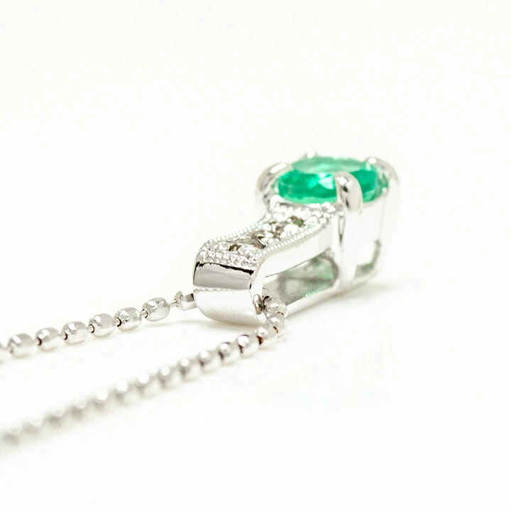 umu -アム- FINE JEWELRY STUIDIOエメラルド ダイヤモンド ペンダントトップ 「fiorito」pn0126_s.jpg