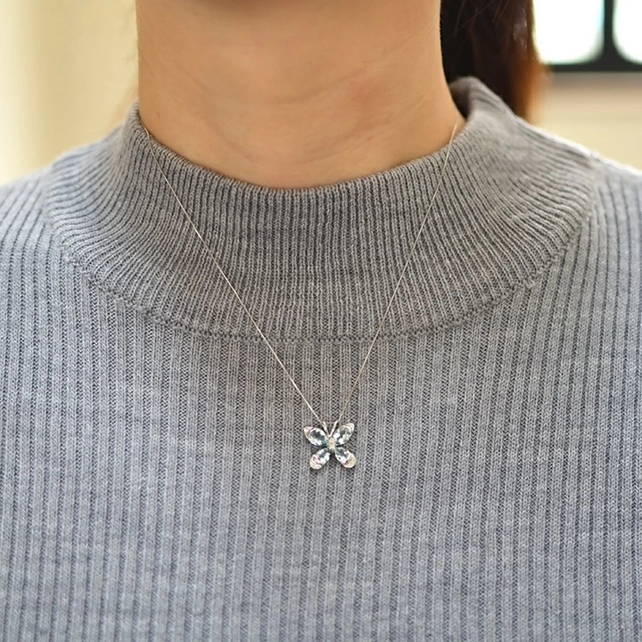 umu -アム- FINE JEWELRY STUIDIOアクアマリン ダイヤモンド バタフライ ペンダントトップpn0148_i2.jpg
