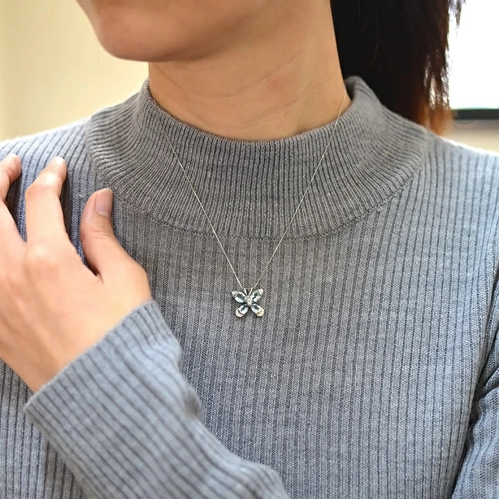 umu -アム- FINE JEWELRY STUIDIOアクアマリン ダイヤモンド バタフライ ペンダントトップpn0148_i3.jpg