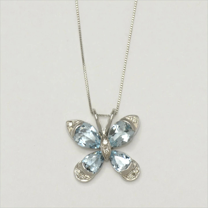 umu -アム- FINE JEWELRY STUIDIOアクアマリン ダイヤモンド バタフライ ペンダントトップpn0148_m.jpg