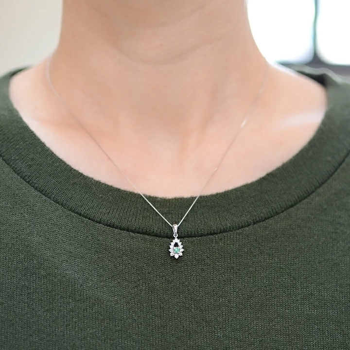 umu -アム- FINE JEWELRY STUIDIOK18 パライバトルマリン ダイヤモンド ペンダントトップpn0154_i2.jpg