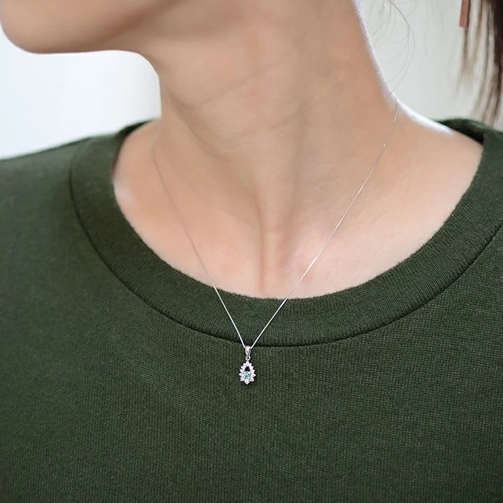 umu -アム- FINE JEWELRY STUIDIOK18 パライバトルマリン ダイヤモンド ペンダントトップpn0154_i3.jpg