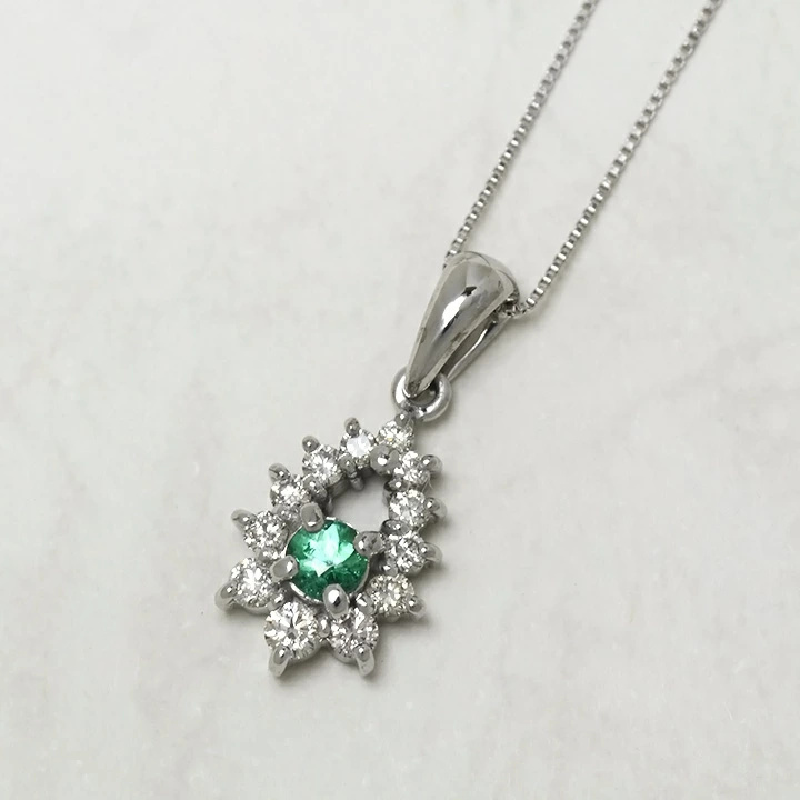 umu -アム- FINE JEWELRY STUIDIOK18 パライバトルマリン ダイヤモンド ペンダントトップpn0154_kanban2.jpg