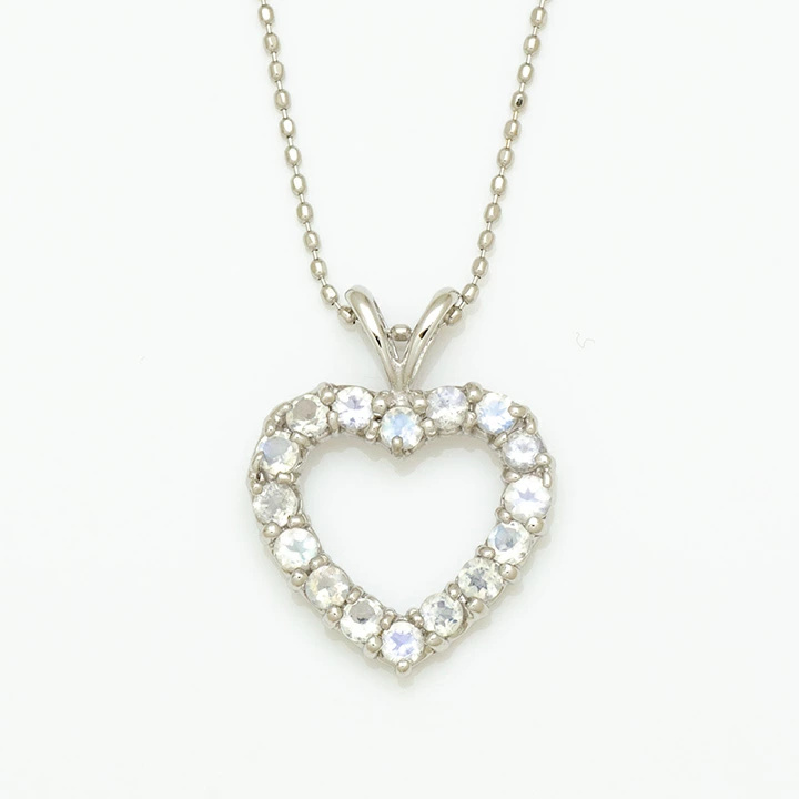 umu -アム- FINE JEWELRY STUIDIOK10 ブルームーンストーン オープンハート ペンダントトップpn0164_m.jpg