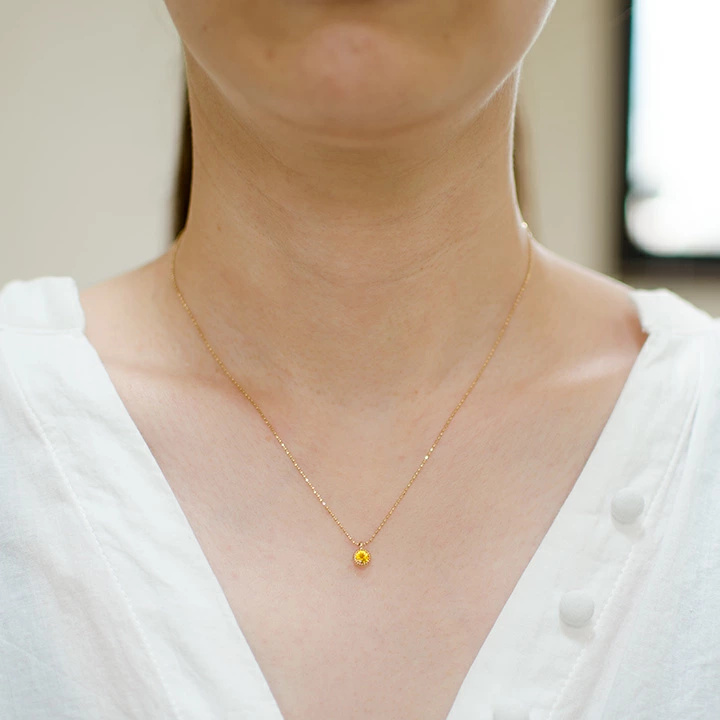 umu -アム- FINE JEWELRY STUIDIOハニークォーツ ペンダント 「epica」pn0177_i2.jpg