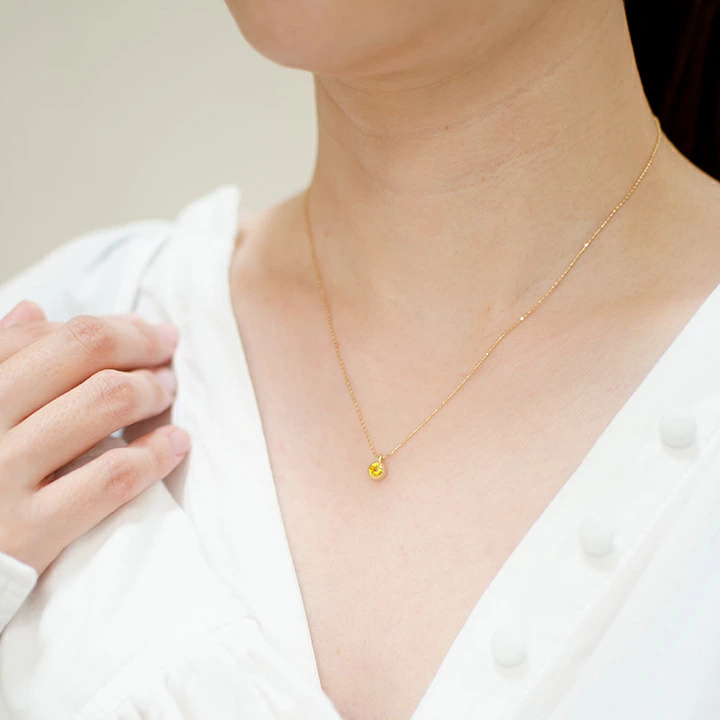 umu -アム- FINE JEWELRY STUIDIOハニークォーツ ペンダント 「epica」pn0177_i3.jpg