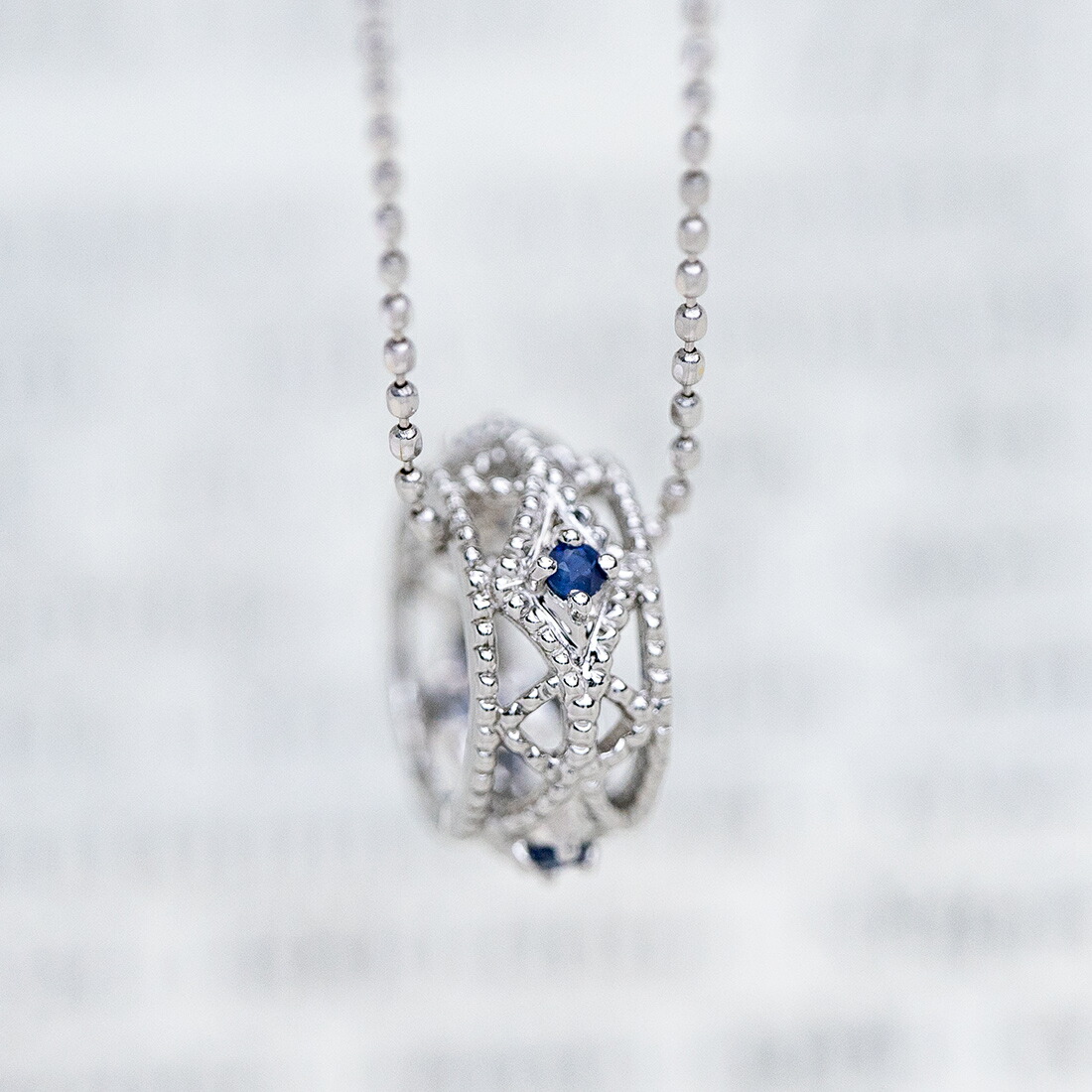 umu -アム- FINE JEWELRY STUIDIOブルーサファイア ペンダントトップ 「cortile」pn0196_1.jpg