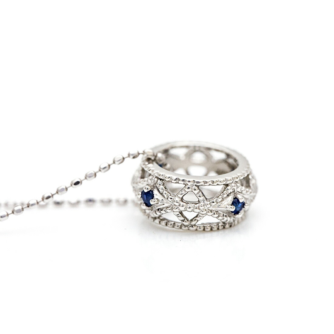 umu -アム- FINE JEWELRY STUIDIOブルーサファイア ペンダントトップ 「cortile」pn0196_s.jpg