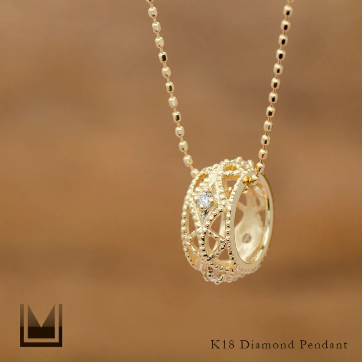 umu -アム- FINE JEWELRY STUIDIOK18 ダイヤモンド ペンダントトップ  「cortile」pn0199_1.jpg