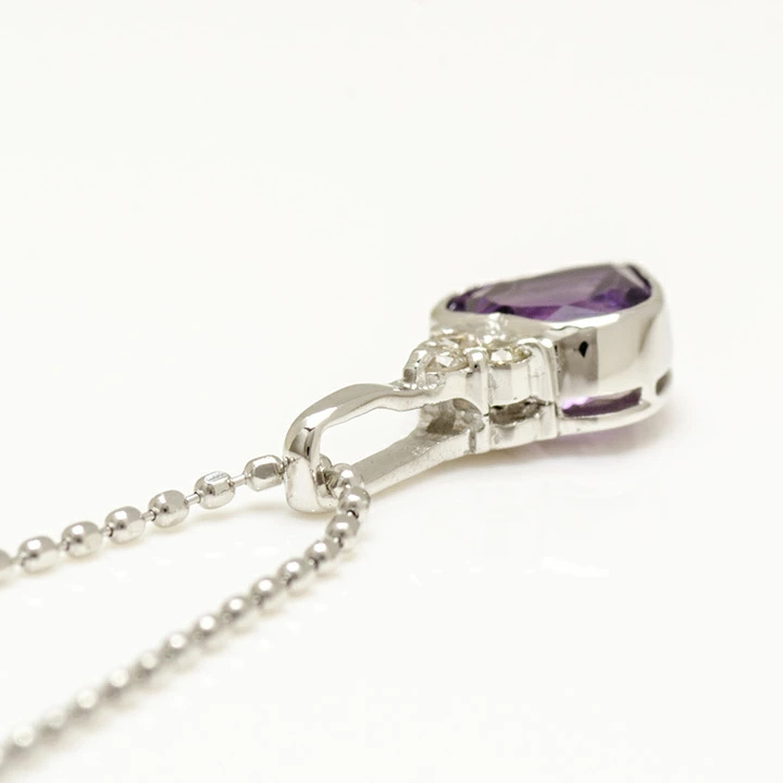 umu -アム- FINE JEWELRY STUIDIOK10 アメシスト ダイヤモンド ハート ペンダントトップpn0200_s.jpg