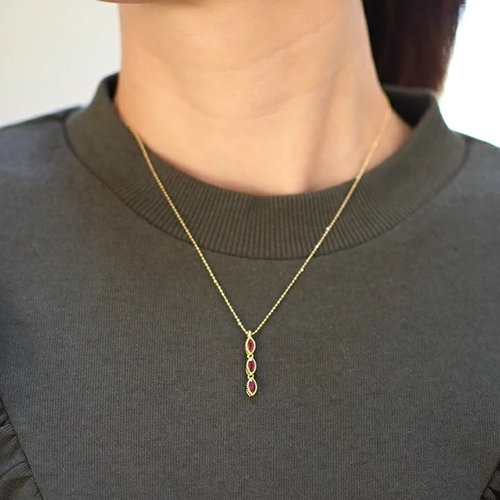 umu -アム- FINE JEWELRY STUIDIOマーキス ルビー ペンダントpn0203_i2.jpg