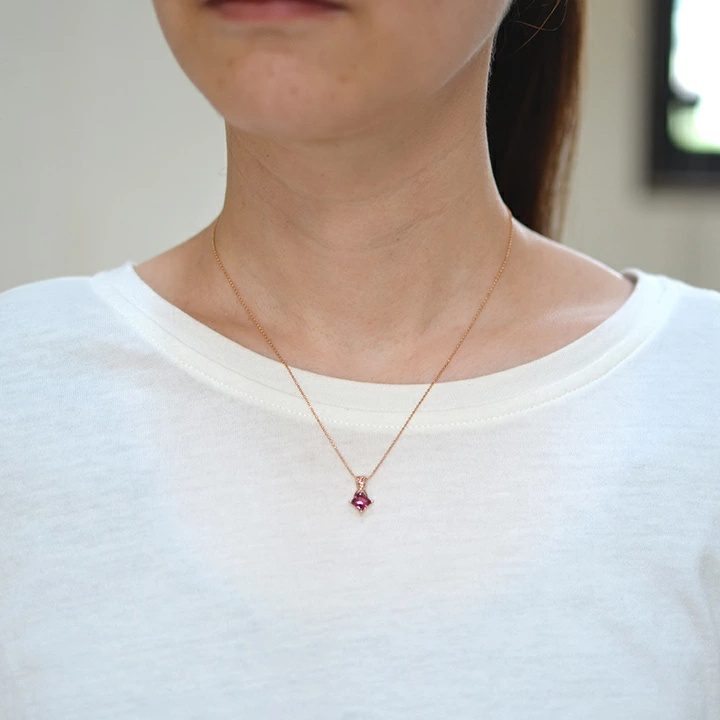 umu -アム- FINE JEWELRY STUIDIOK18 ピンクトルマリン ペンダントトップ 「liana」pn0204_i2.jpg