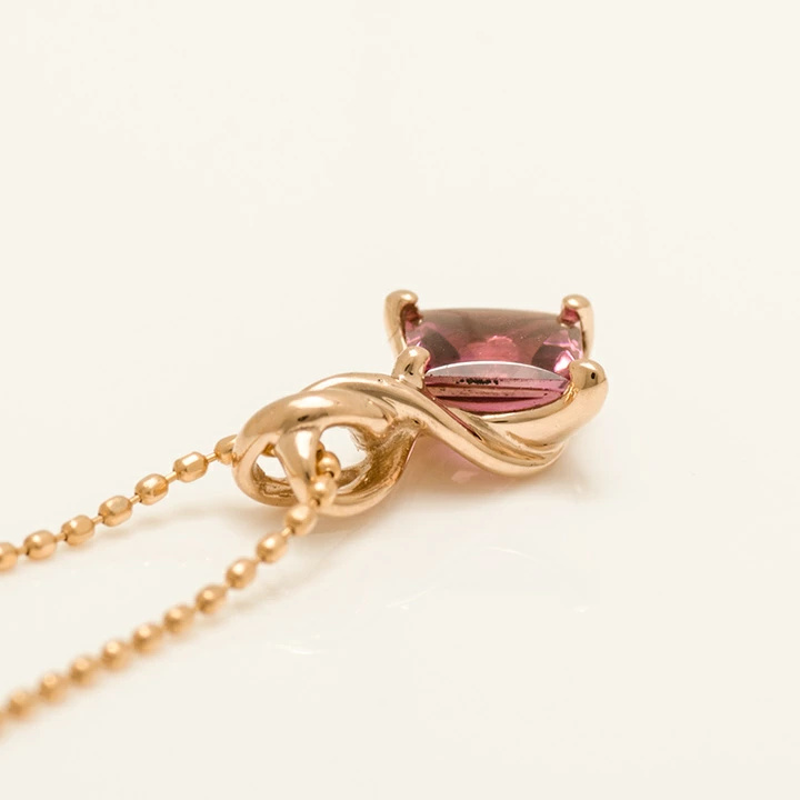 umu -アム- FINE JEWELRY STUIDIOK18 ピンクトルマリン ペンダントトップ 「liana」pn0204_s.jpg