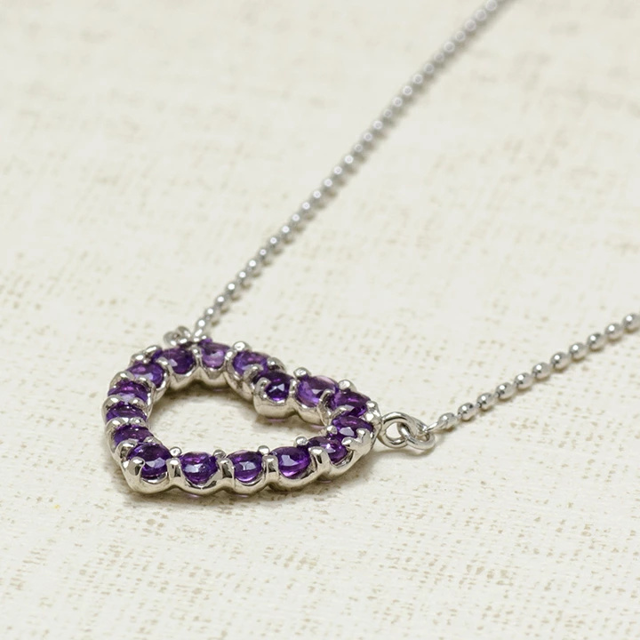 umu -アム- FINE JEWELRY STUIDIOアメシスト オープンハート ネックレスpn0208_kanban2.jpg