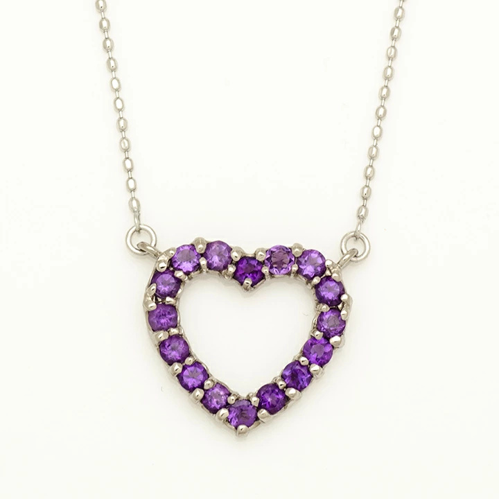 umu -アム- FINE JEWELRY STUIDIOアメシスト オープンハート ネックレスpn0208_m.jpg