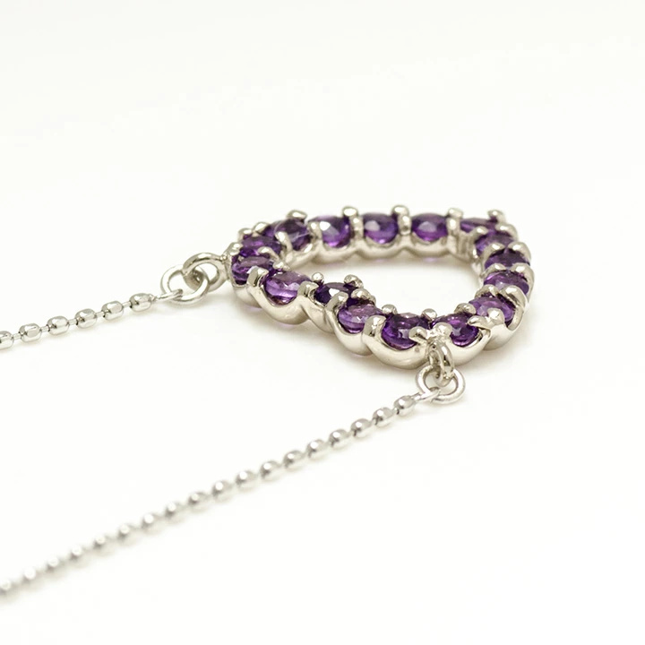 umu -アム- FINE JEWELRY STUIDIOアメシスト オープンハート ネックレスpn0208_s.jpg