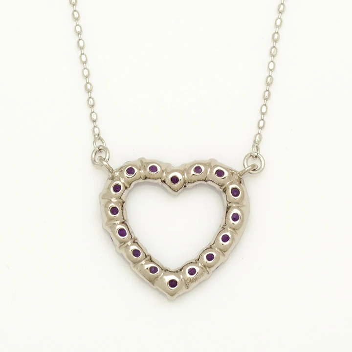 umu -アム- FINE JEWELRY STUIDIOアメシスト オープンハート ネックレスpn0208_u.jpg