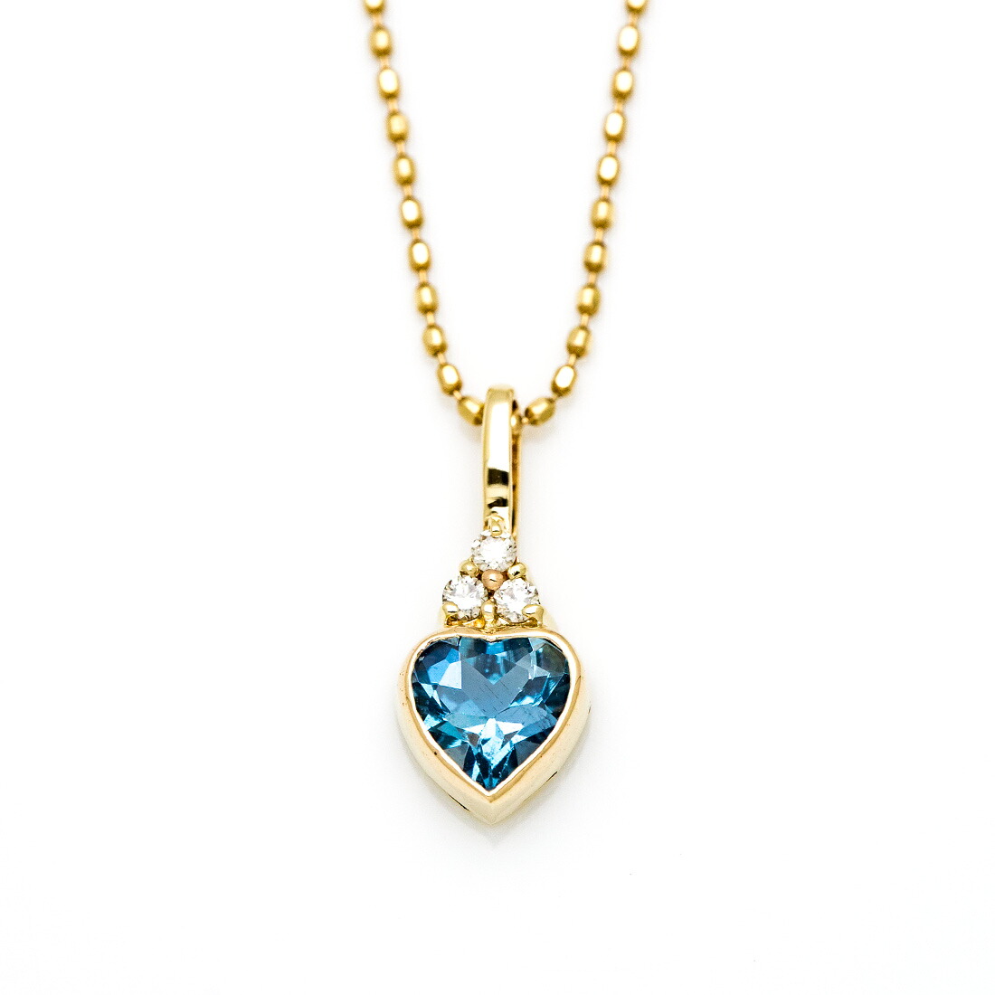 umu -アム- FINE JEWELRY STUIDIOサンタマリアアクアマリン ダイヤモンド ハート ペンダントトップpn0209_m.jpg