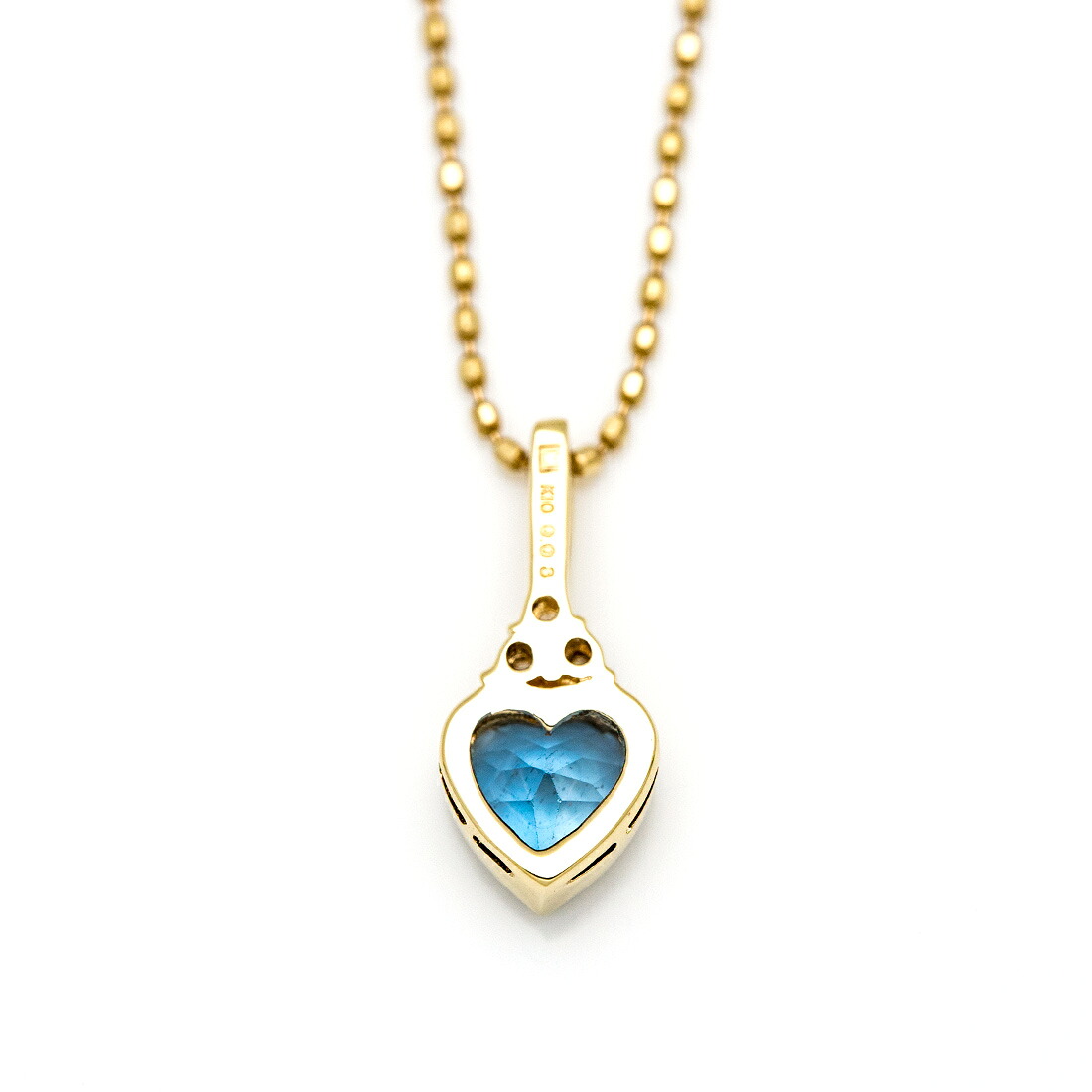 umu -アム- FINE JEWELRY STUIDIOサンタマリアアクアマリン ダイヤモンド ハート ペンダントトップpn0209_u.jpg