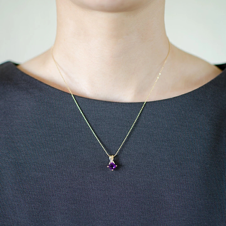 umu -アム- FINE JEWELRY STUIDIOK18 アメシスト ペンダントトップ 「liana」pn0223_i2.jpg