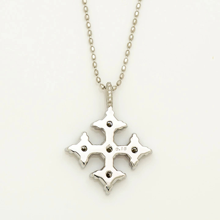 umu -アム- FINE JEWELRY STUIDIOK18 ダイヤモンド クロス ペンダントトップ 「alone」pn0225_u.jpg