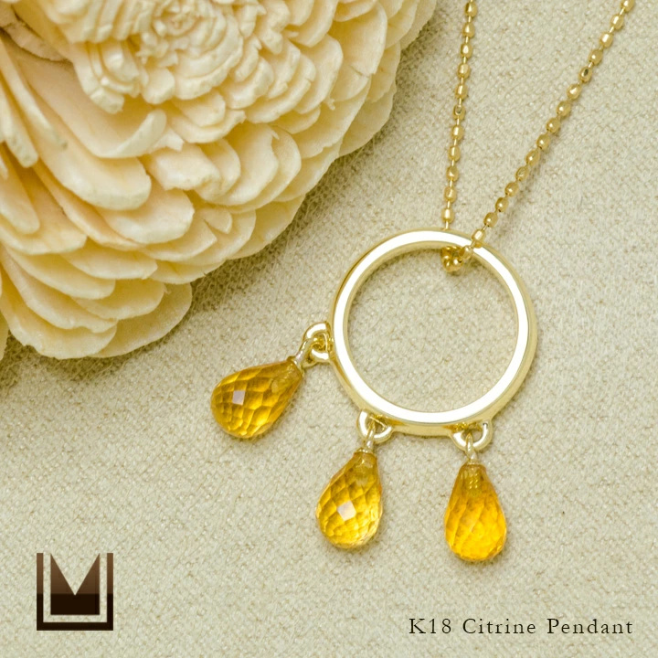 umu -アム- FINE JEWELRY STUIDIOブリオレット シトリン ペンダントトップpn0228_1.jpg