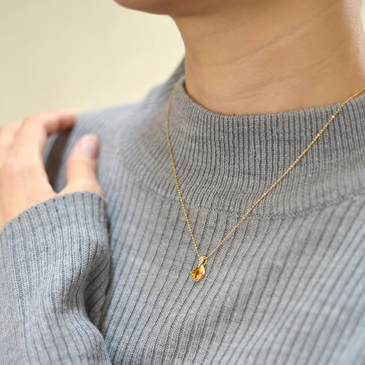 umu -アム- FINE JEWELRY STUIDIOシトリン ペンダントトップ 「liana」pn0241_i3.jpg