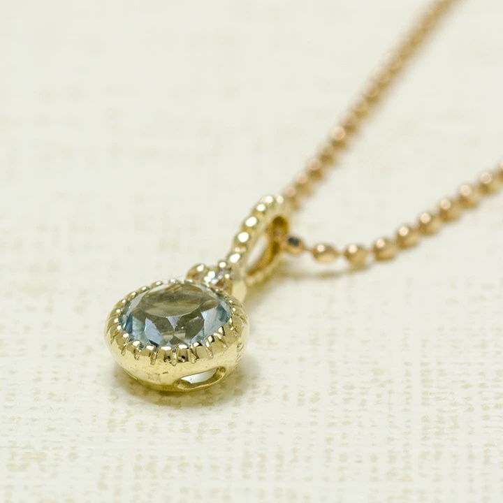 umu -アム- FINE JEWELRY STUIDIOアクアマリン ダイヤモンド ペンダントトップ 「marina」pn0245_kanban2.jpg
