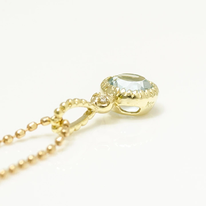 umu -アム- FINE JEWELRY STUIDIOアクアマリン ダイヤモンド ペンダントトップ 「marina」pn0245_s.jpg
