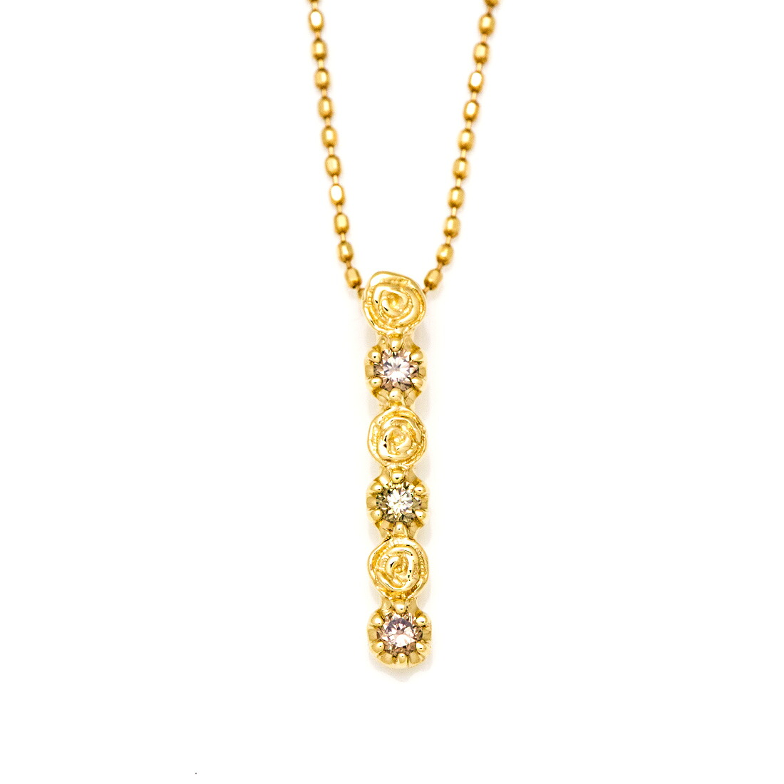 umu -アム- FINE JEWELRY STUIDIOブラウンダイヤモンド バラモチーフ ペンダントトップ 「rosa」pn0249_m.jpg
