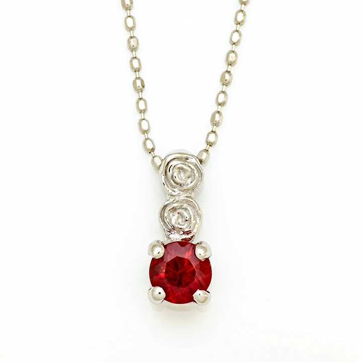 umu -アム- FINE JEWELRY STUIDIOアンデシン バラモチーフ ペンダントトップ 「rosa」pn0253_m.jpg