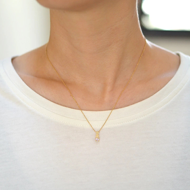 umu -アム- FINE JEWELRY STUIDIOダイヤモンド バラモチーフ ペンダントトップ 「rosa」pn0258_i2.jpg