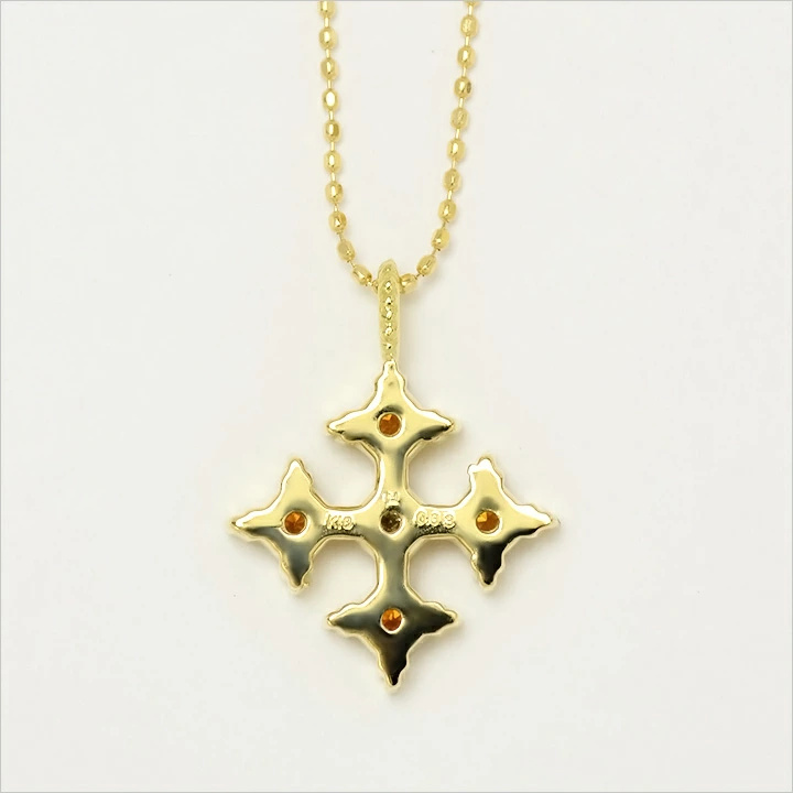 umu -アム- FINE JEWELRY STUIDIOマンダリンガーネット クロス ペンダントトップ 「alone」pn0259_u.jpg