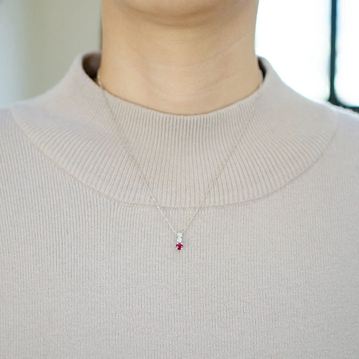 umu -アム- FINE JEWELRY STUIDIOルベライト バラモチーフ ペンダントトップ 「rosa」pn0271_i2.jpg