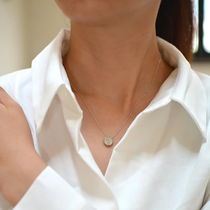 umu -アム- FINE JEWELRY STUIDIOブラウンダイヤ 0.2ct サークルモチーフ ペンダント 「eleganza」pn0276_i3.jpg