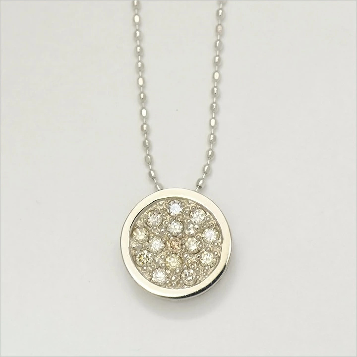 umu -アム- FINE JEWELRY STUIDIOブラウンダイヤ 0.2ct サークルモチーフ ペンダント 「eleganza」pn0276_m.jpg