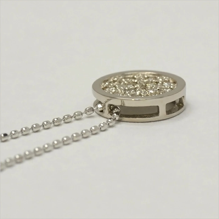 umu -アム- FINE JEWELRY STUIDIOブラウンダイヤ 0.2ct サークルモチーフ ペンダント 「eleganza」pn0276_s.jpg