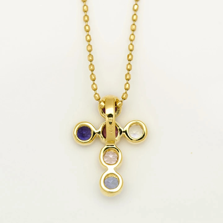 umu -アム- FINE JEWELRY STUIDIOスイートカラー クロスモチーフ ペンダントトップ 「dolce」pn0285_u.jpg