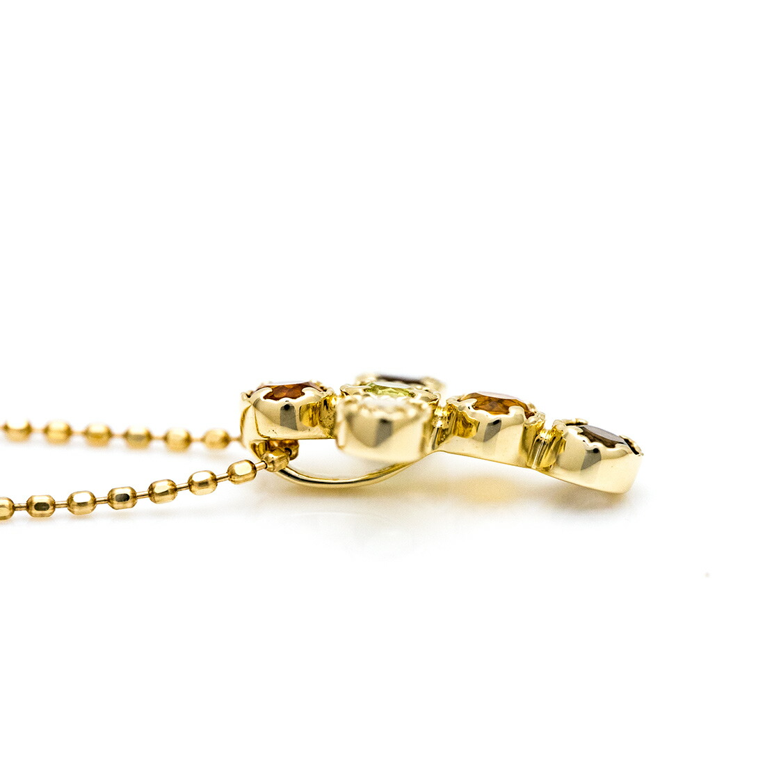 umu -アム- FINE JEWELRY STUIDIOアースカラー クロスモチーフ ペンダントトップ 「dolce」pn0286_s.jpg