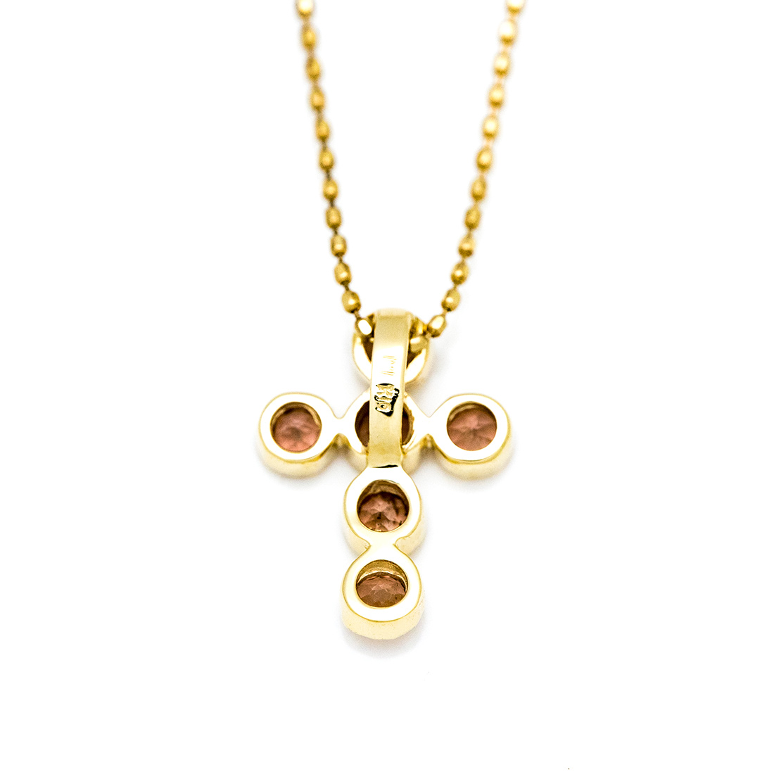 umu -アム- FINE JEWELRY STUIDIOK18 アンダルサイト ペンダントトップ クロスモチーフ  「dolce」pn0287_u.jpg