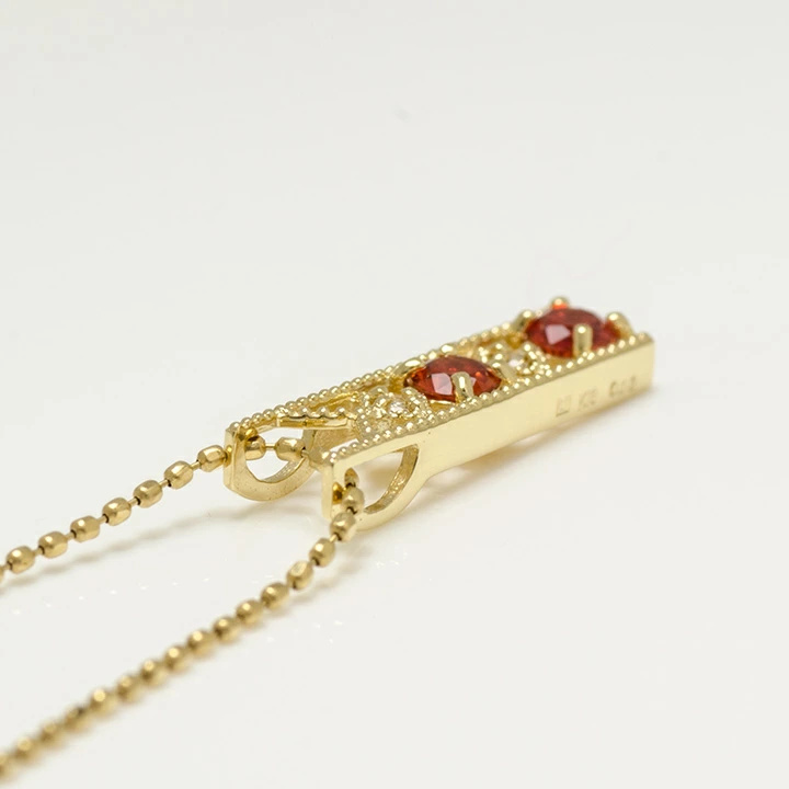 umu -アム- FINE JEWELRY STUIDIOレディッシュサファイア ダイヤ ペントップ 「blonda」pn0300_s.jpg