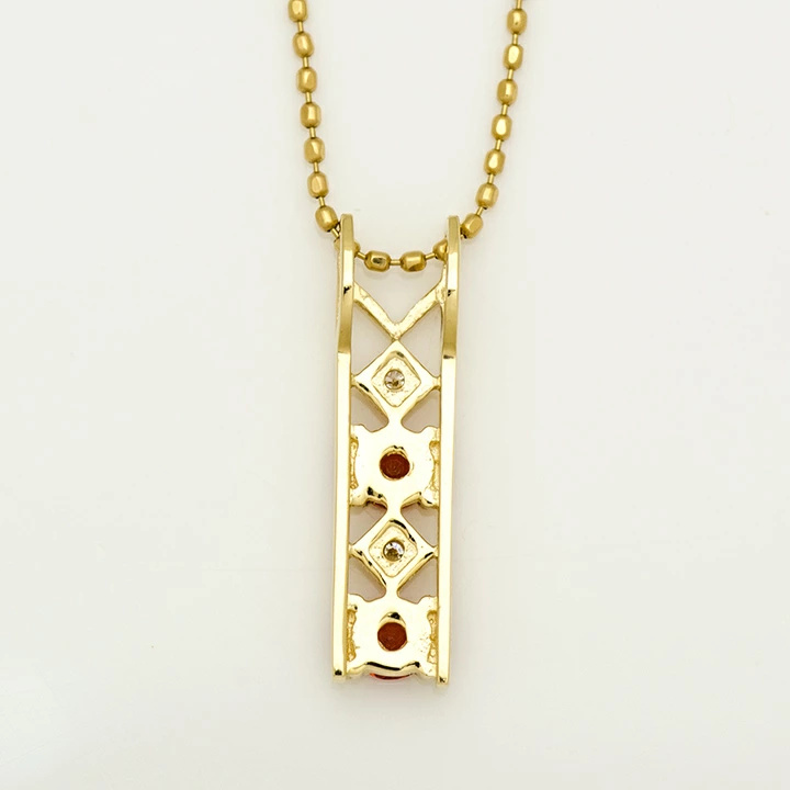 umu -アム- FINE JEWELRY STUIDIOレディッシュサファイア ダイヤ ペントップ 「blonda」pn0300_u.jpg