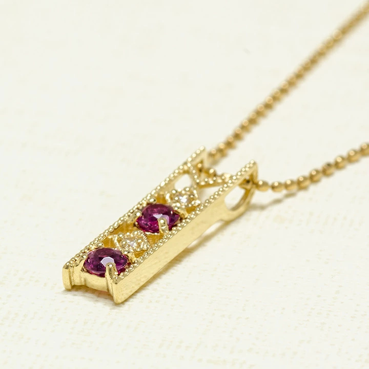 umu -アム- FINE JEWELRY STUIDIOルベライト ダイヤモンド ペンダントトップ 「blonda」pn0303_kanban2.jpg